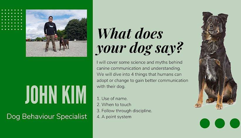 Dog Behaviour Workshop with John Kim – May 20 @ Seattle Canine Club
